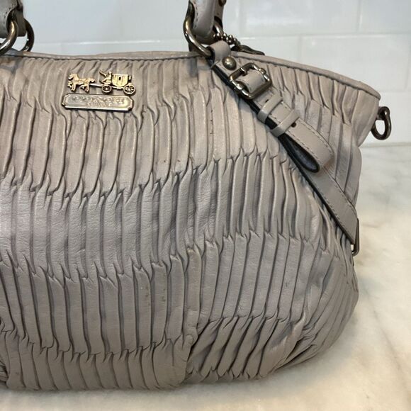 Coach Madison Sophia Gathered Leather Convertible Satchel - Picture 3 of 15